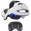 Kuejct 2 in 1 Accessories Set for Oculus Meta Quest 3, Comfort Head Strap with (Adjustable Hinge) (Shell Protective Cover) VR Accessories Bundle Compatible with Face Pad Cover