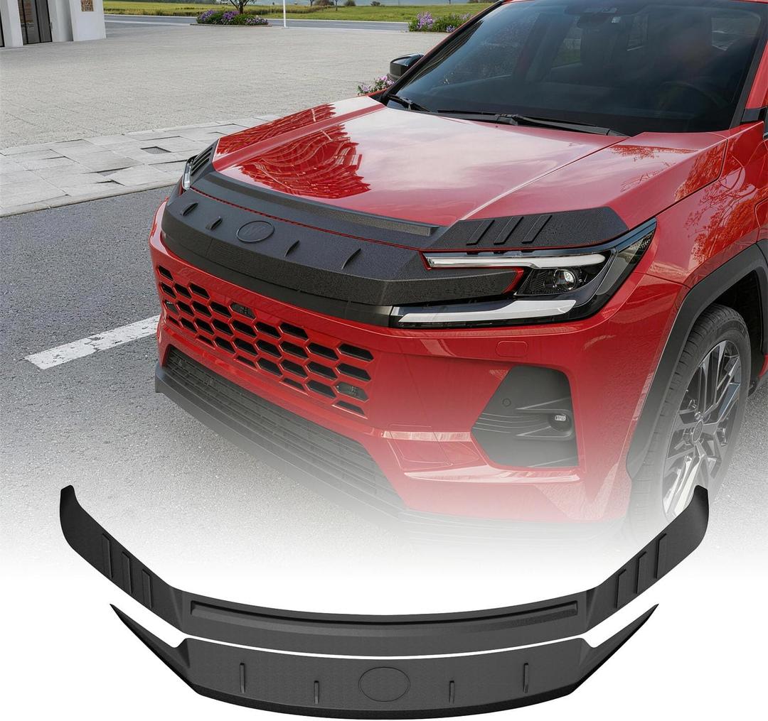 powoq 2PCS Hood Protector Compatible with 2026 Toyota RAV4 Deflector Upgraded TPE Shield Hood Deflector Replacement for 2026 Toyota RAV4 Accessories