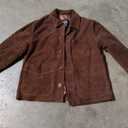 Suede Leather Jacket Men – Real Lambskin Suede Casual Leather Jackets For Men - Mens Suede Jacket  L, Brown