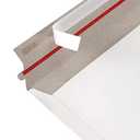 SINJEUN 100 Pack 9x 12 Inch Stay Flat Mailers, 250 gsm Self Seal White Cardboard Envelopes, Stay Flat Envelopes for Files, Photos, Pictures, Papers