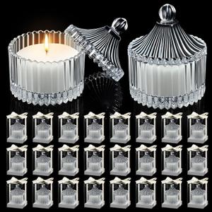 24 Pack Wedding Candle Favors for Guests in Glass Personalized Favors Candles Bulk Souvenirs Bridal Proposal Gift Thanks for Coming Wedding Party