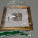 upsimples Vintage 8x8 Picture Frames, Antique Gold Frames Display 4x4 with Mat or 8 x 8 Without for Wall or Tabletop Decor, 1pack