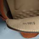 yldsgs Flat Loafer for Men Suede Leather Slip-on Dress Driving Moccasins Casual Boat Shoes Orange 10/44