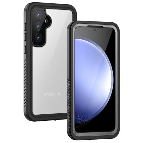 Lanhiem Only for Samsung Galaxy S23 FE Case (6.4 Inch, NOT for S20FE/21FE), IP68 Waterproof Dustproof Case, Built-in Screen Protector, Shockproof Full Body Protective Phone Cover, Gray