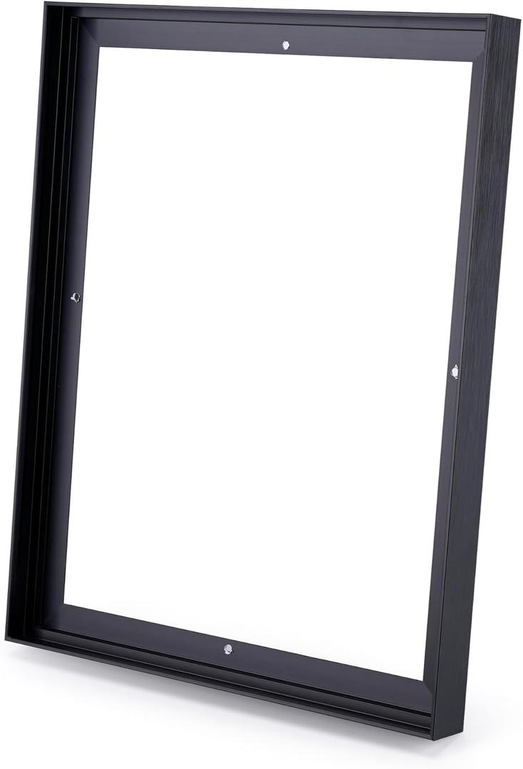 DIY Metal Canvas Floater Frame with 1.5" Deep,Floating Canvas Frame for 24"x36" Canvas Paintings,Frame for Canvas Art Print,Canvas Floater Frame for Wall Decor (Black)