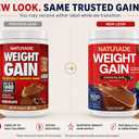 Naturade Weight Gain Nutrition Drink Mix for Healthy Weight Support, Balanced Calories with Protein, Vitamins & Minerals, Chocolate - 20.3 oz (EXP 01/31/28)