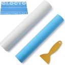 GLOCTO Magic Flock 12" x1Yard and Hotfix Tape 2yards for Rhinestone Template Stencil Rhinestone Flock for Hotfix Rhinestones for Any Cutting Machines