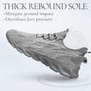 Sneakers for Men Running Casual Lightweight Tennis Shoes Walking Athletic Gym Workout Shoes Summer (8, Grey)