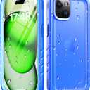 Cozycase for iPhone 16 Plus Waterproof Shockproof Dustproof Case - Heavy Duty/360 Full Body/Military Grade/Protective/Rugged 【8FT Drop Proof】 Built in Screen/Camera Protector with Lanyard Blue