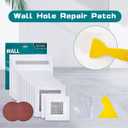 14 Pack Drywall Patch Kit - 2/4/6/8 Inch with Self-Adhesive Mesh, Heavy Duty Wall Repair for Large Holes