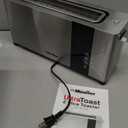 Mueller UltraToast Full Stainless Steel Toaster 4 Slice, Long Extra-Wide Slots for Bagels and Waffles, 6 Browning Levels, LED Display, Cancel/Defrost/Reheat Functions & Removable Tray, Kitchen Gadgets