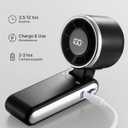 Portable Handheld Turbo Fan - 5 Gear High Speed 4000mAh Rechargeable Mini Personal Hand Fan Blow Cold Air, Battery Operated Travel Essentials, Beach Vacation, Gifts for Women, Men (Black)