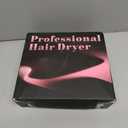 Professional Ionic Hair Dryer AC Motor Fast Drying Salon Blow Dryer with Diffuser, Comb, Nozzle, Concentrator, for Curly and Straight Hair, 2 Speed & 3 Heat Setting, Cool Button(White)