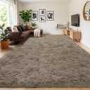 Area Rugs for Living Room, Soft Shaggy Carpets for Bedroom, Fuzzy Rugs for Kids' Room, Perfect Decor for Modern Home Smoke Grayl 8x10 Feet