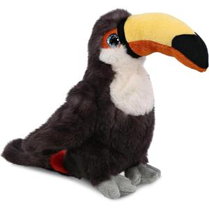 DolliBu Toucan Plush - Super Soft Toucan Stuffed Animal, Cute Tropical Rainforest Animals Figures Bird Plush Toy for Boys and Girls, Adorable Toucan Bird Toy for Kids, Teens, and Adults - 8 Inches