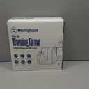 Westinghouse Heated Throw Blanket, Soft Flannel Sherpa Electric Throw with 6 Heating Levels & 2-10 Hours Auto Shut Off, Fast Heating & ETL Certification, Machine Washable, 50x60 Inch, Light Grey