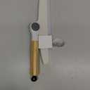 MR.SIGA All Purpose Silicone Squeegee for Shower Door, Mirror, Glass, Streak Free Shower Squeegee, Pivoting Bamboo Handle, Includes 1 Suction Hook, 10 inch Wide, 1 Pack (White)