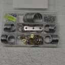 Picture Wire Hanging Kit 100+ Pieces - D-Ring, Screws, Hanging Hooks,Level. Supports up to 50 lbs 120+ Feet(38 M) Stainless Steel Wire Hanger | Comes with Solid Box