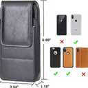 Cell Phone Holster for iPhone 16 15 14 13 12 11 Pro Max, 16 15 14 Plus,XS Max iPhone 8 7 6S Plus Case with Belt Clip,Phone Carrying Case Pouch Holder for Men(Fits Phone with Case on)