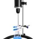 Vevitts Electric Overhead Stirrer LCD Digital Lab Mixer Time and Speed Adjustable Stirring Lab Mixer 100-2000RPM 20L Electric Overhead Mixer