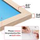 LaVie Home 16x24 Picture Frame for Wall Display, 16x24 Oak Picture Frame with HD Plexiglas, 16 x 24 Poster Frame 1 Pack, Display Frame for Vertical or Horizontal, Classic Collection