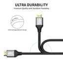 4k HDMI Cable 50 FT,High Speed HDMI 2.0 Cord, Support 4K@60Hz, ARC, HDR, 3D, Ethernet, Compatible with TV, Blu-Ray, PS4/5,Projector, Soundbar, Sky, PC, Laptop