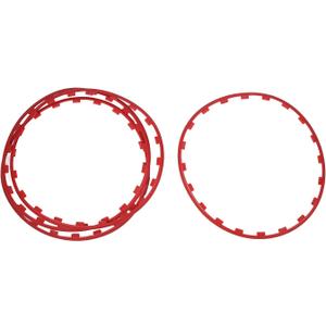 4PCS Car Wheel Rim Protector, 20 Inches Wheel Guard Rim Protecting Trim Ring from Curb Rash, Wheel Edges Trim Accessories, Replacement for 2021-2023 (Red)