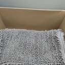 Yimobra Bathroom Runner Rug 55x24 Inch - Extra Long Non Slip Chenille Bath Mat, Soft & Absorbent, Machine Washable Shaggy Hallway Carpet for Vanity Tub Shower, Gray Home Decor Accessories
