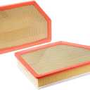 2 PACK Engine Air Filter Fits for Chevrolet Silverado GMC Sierra 2500HD & 3500HD 6.6L Duramax 2020-2023 24 25 Air Filter Car Accessories Replacement for 84554703 A3248C (Diesel Engine ONLY)