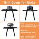 Cover for Ninja XSKUNSTAND Outdoor Stand with Two Side Tables, Ninja Woodfire Grill OG700/800/900 Series & Oven OO101, Artisan Pizza Oven MO201, 600D Waterproof Grill Cover, 56" W x 26" D x 34" H