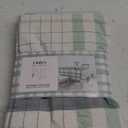 Rectangle Table Cloth - Table Cover - Cotton Mitered Stitched - Checks Table Covers for Kitchen Dining, Wedding, Decorations, & Parties - 60x104 in - Mint Window