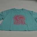 No Brand Summer Crop Shirt for Women Sky Blue XL