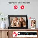 Frameo 10.1 Inch WiFi Digital Picture Frame, Smart Cloud Electronic Photo Frame with HD IPS Touch Screen Slideshow 32GB Memory Auto-Rotate Wall Mount, Share Photos/Videos from Phone - Gifts for Mom