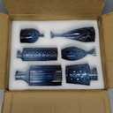 Glass Blue Bud Vases Set of 12, Mini Flower Vase for Centerpieces, Small Glass Vases in Bulk for Bridal Shower Decorations, Vintage Vase for Wedding, Party, Graduation, Home Table Dcor