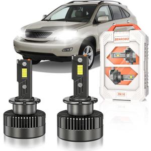 Xenon Light Fit for Lexus RX330 RX350 RX400H LS430, Pack of 2 | 2004-2009 RX330 RX350 RX400H 2004-2006 LS430, 30000LM 600% Brighter, Projector 35W D2SC1 Bi-xenon HID Bulbs, 6000K Cool White
