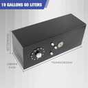 15 Gallon Fuel Cell with Cap Level Sender 12FT Oil Feed Line Street Drift Aluminum Black