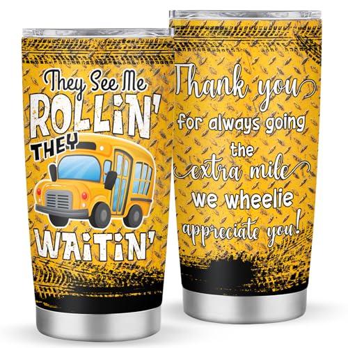 Ani-Cirla Bus Driver Appreciation Gifts, School Bus Driver Gifts, Bus Driver Gifts for Women, 20oz Tumbler Gifts for Bus Drivers, Bus Driver End of Year Gift