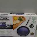 Viking Hybrid Plus 3-Ply Ceramic Nonstick Frying Pan, Made without PFAS, 10-Inch Induction Cookware, Metal Utensil Safe, Oven Safe to 500F