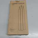 12 Pack Ivory Taper Candles 10 inch - Taper Candles Dripless, Smokeless, Unscented - 8 Hours Long Burning - Hand Poured Tall Candlesticks - Perfect for Home Decor, Weddings, and Special Occasions