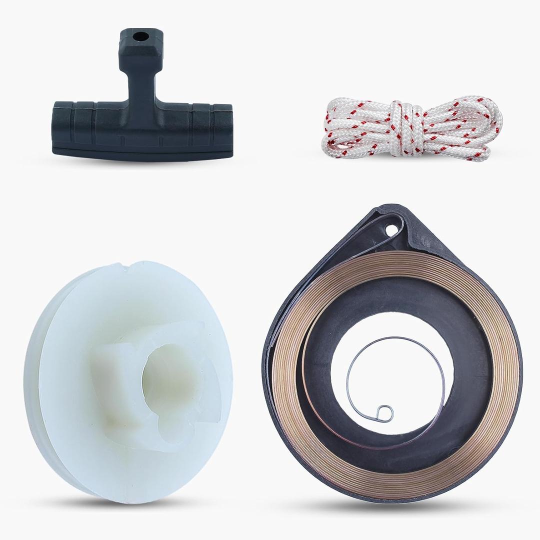 Recoil Starter Pulley Spring Handle Grip Rope Kit for Husqvarna 50 51 55 Rancher