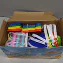 LINAYE Beach & Pool Party Favors - Kids' Summer Toys Bulk Including Beach Balls, Sand Buckets, Sunglasses, Drinking Straws, Bubble Wands Beach & Pool Party Supplies