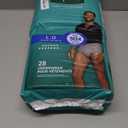 Depend Fresh Protection Adult Diapers, Incontinence Underwear for Men, Disposable, Maximum, Large, Grey, 28 Count