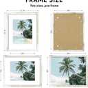 Hongkee 16x20 Frame, Distressed White Wood Style - Display Posters 11 x 14 with Mat or 16x20 without Mat, Wall Mounting Horizontal and Vertical, 1 Pack