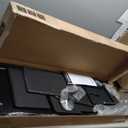 SONGMICS Dresser for Bedroom, Chest of Drawers, Steel, MDF, 5 Non-Woven Fabric Drawers, Storage Organizer Unit, Closet, Entryway, Ink Black and Ebony Black ULGS322B01S