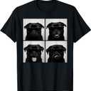 Funny Black Pug Lover Cute Dog Pug Photo Booth T-Shirt