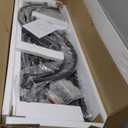 GiftGo 47" Industrial Console Tables for Entryway Rustic Sofa Table Behind Couch 4 Tier Wooden Shelves Entry Table with Storage for Foyer, Hallway, Front Door,Living Room (Rustic Brown, 47")