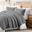 WDCOZY Dark Grey King Size Quilt Bedding Sets with Pillow Shams, Deep Lightweight Bedspread Coverlet, Quilted Blanket Thin Comforter Bed Cover, All Season Summer Spring, 3 Pieces, 104x90 inches