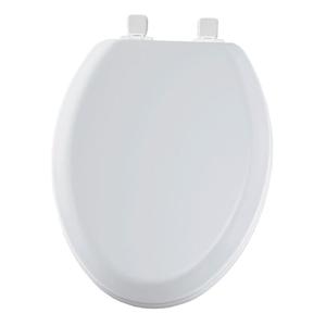 BEMIS Lift-Off Never Loosens Elongated Closed Front Toilet Seat in White