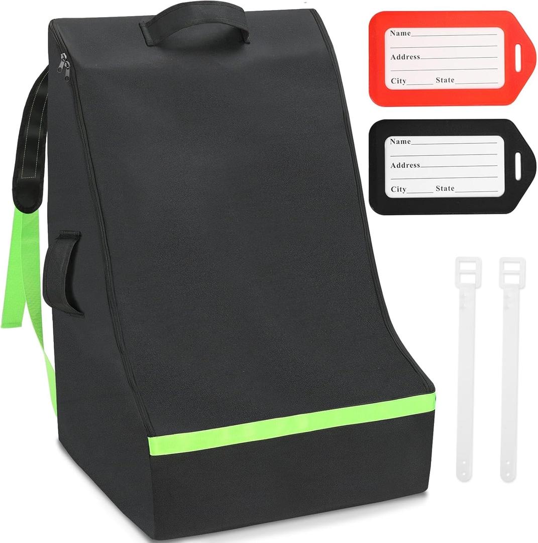 Car Seat Bags For Airplane Travel, 600D Thickening Oxford Cloth Durable Car Seat Travel Bag For Air Travel Carseat Cover with Shoulder Straps and 2pcs Luggage Tags For Airplane