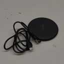 Amazon Basics 15W Qi Certified Wireless Charging Pad for iPhone 16/15/14/13/12/11/X, Samsung and More, with USB Cable, Black